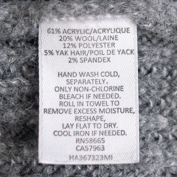 Women’s Halogen Gray‎ Long Open Front Wool Blend Cardigan size M - Picture 10 of 11